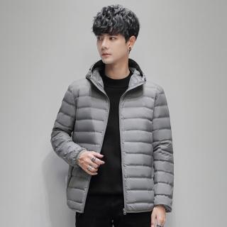 【巴黎精品】現貨+預購 真羽絨衣90%白鴨絨羽絨大衣羽絨外套(時尚素色帥氣保暖防寒男外套3款v1as20)