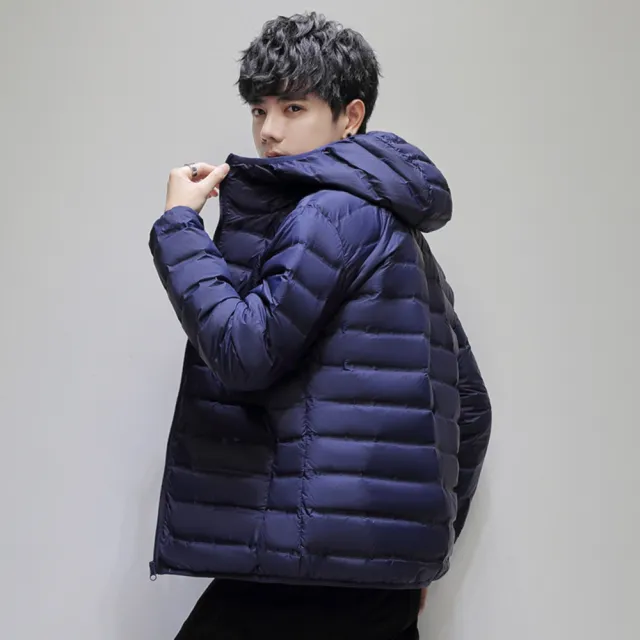 【巴黎精品】現貨+預購 真羽絨衣90%白鴨絨羽絨大衣羽絨外套(時尚素色帥氣保暖防寒男外套3款v1as20)