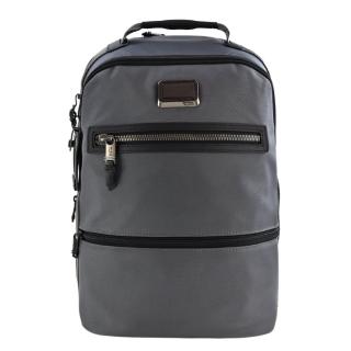 【TUMI】ALPHA BRAVO系列尼龍前口袋後背包(冷灰)