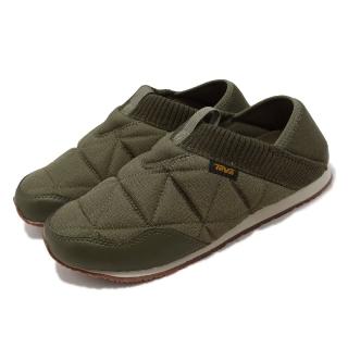 【TEVA】戶外鞋 M ReEmber 男鞋 墨綠 深綠色 輕量 菠蘿麵包鞋 防撕裂 便利 防潑水 秋冬(1125472DOL)