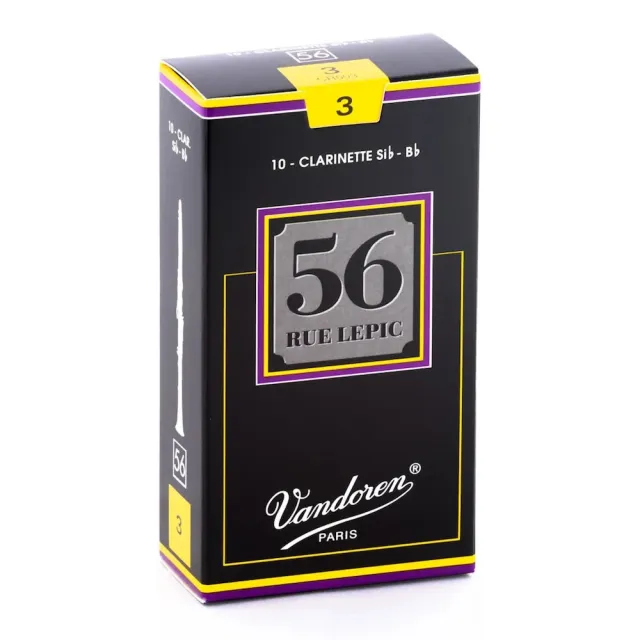 【Vandoren】CL-56 法國 Vandoren 豎笛竹片 黑盒 56系列 10片裝(Clarinet  REEDS 黑管竹片)