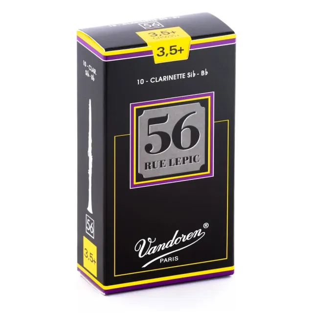 【Vandoren】CL-56 法國 Vandoren 豎笛竹片 黑盒 56系列 10片裝(Clarinet  REEDS 黑管竹片)