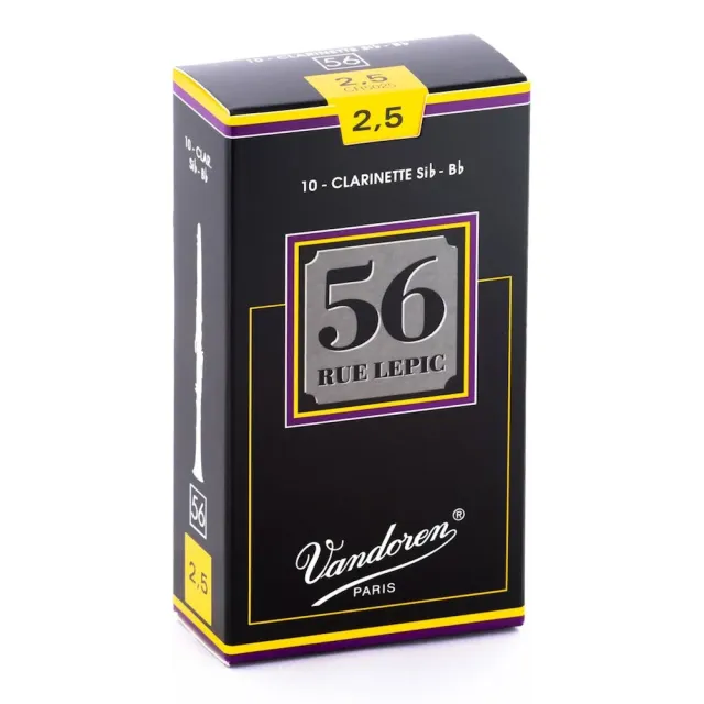 【Vandoren】CL-56 法國 Vandoren 豎笛竹片 黑盒 56系列 10片裝(Clarinet  REEDS 黑管竹片)