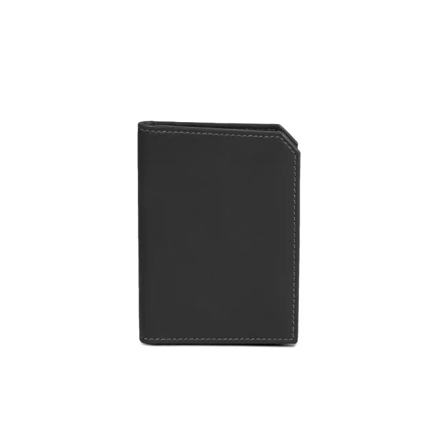 【CAMPO MARZIO】義式時尚 小牛皮撞色 3卡+1證件名片夾(黑色)