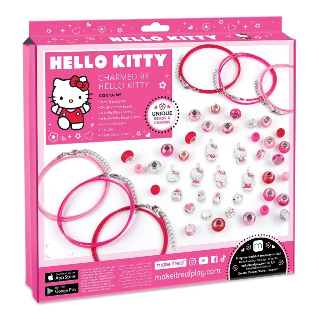 【Make it real 美麗夢工坊】Hello Kitty夢幻手鍊組(DIY)