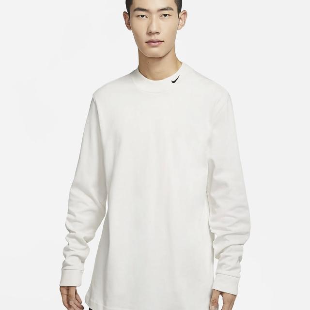 【NIKE 耐吉】長袖上衣 大學T AS M NL LS MOCK NECK SHIRT 男款 白(DX5869030)