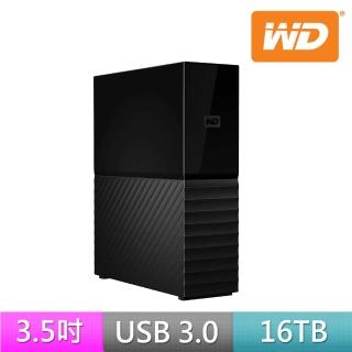 【WD 威騰】My Book 16TB 3.5吋 外接硬碟(WDBBGB0160HBK-SESN)