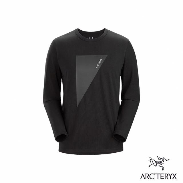 【Arcteryx 始祖鳥官方直營】男 Captive Logo 長袖圓領衫(黑)