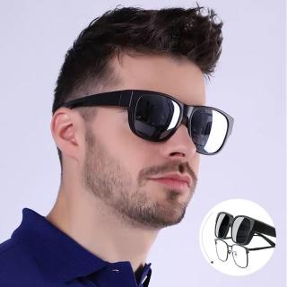 【SUNS】寶麗來偏光墨鏡 經典霧黑水銀 超輕量臺灣製 抗UV400/可套鏡(防眩光/遮陽/眼鏡族首選)