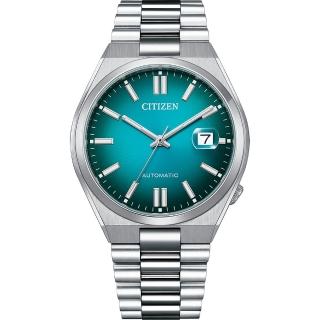 【CITIZEN 星辰】漸層湖水綠 青春撞色機械錶 男錶 送禮 推薦(NJ0151-88X)