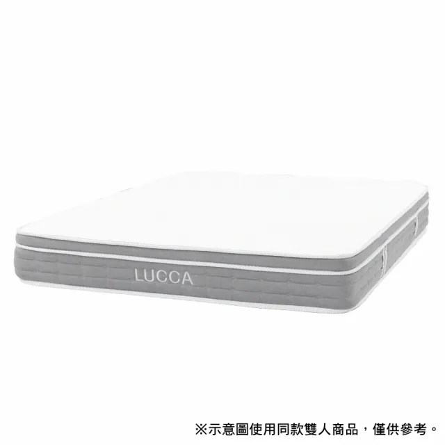 【NITORI 宜得利家居】◎獨立筒彈簧床 單人床墊 LUCCA(獨立筒彈簧床 床墊 單人床墊) 