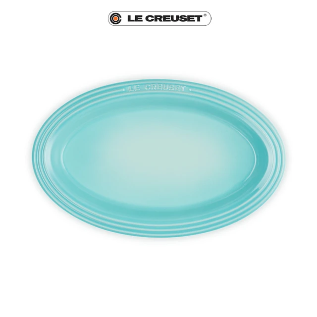 Le Creuset 瓷器輕虹霓彩系列橢圓盤25cm(水手藍)