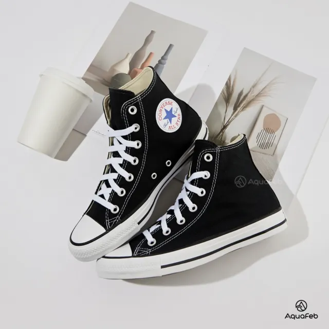 【CONVERSE】Chuck Taylor All Star 男鞋 女鞋 黑色 高筒 帆布鞋 經典 基本款 搖滾英倫風 休閒鞋 M9160C