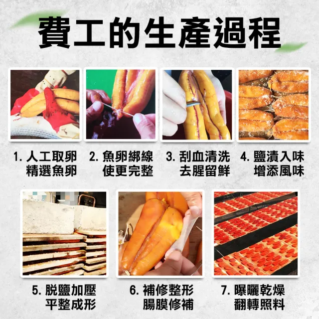 【吉好味】6兩*4片 揚信全國唯一連七年冠軍手工野生烏魚子(春節禮盒 送禮)