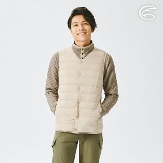 【ADISI】男圓領彈性無縫鵝絨背心AV2221008(FP750 撥水鵝絨 防潑水 羽絨背心 無領背心 內搭羽絨背心)
