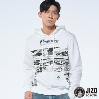 【BLUE WAY】男裝 運動拼接厚帽 長袖 上衣-地藏小王