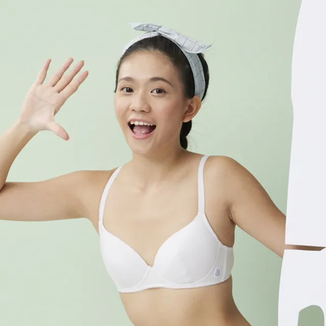【BeenTeen 嬪婷】學生系列-甲殼素 D罩杯第三階段軟鋼圈內衣 BB2307FX(棉花灰)