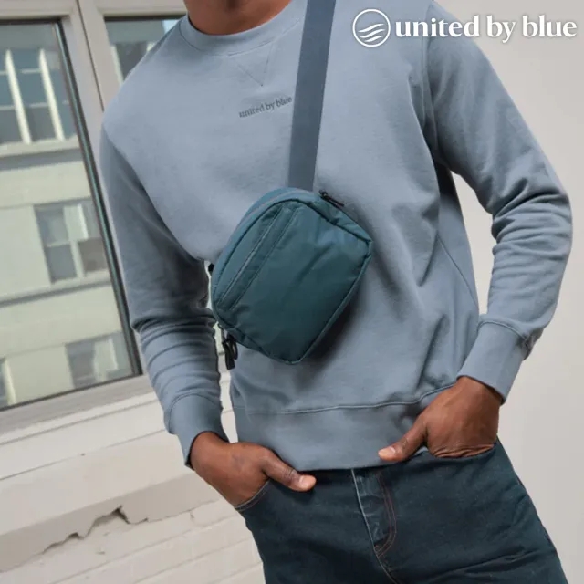 【United by Blue】輕量防潑水斜背包 Crossbody 814-159(腰包 腰臀包 側背包 肩背包 休閒 旅遊 旅行 撥水)