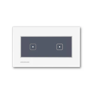 【GREENBANK 綠銀】G-Switch T1 無線智能二開關 l 銀色 l Apple HomeKit(台灣專用規格 l 支援雙切)