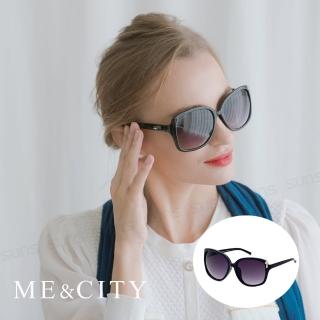【ME&CITY】仲夏簡約黑時尚太陽眼鏡 品牌墨鏡 抗UV400(ME 1217 L01)
