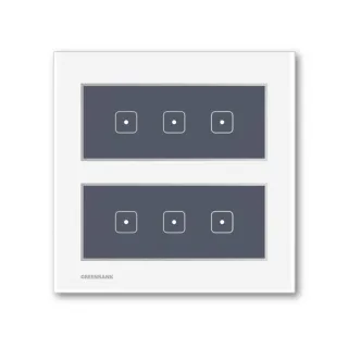 【GREENBANK 綠銀】G-Switch T1 無線智能六開關 l 銀色 l Apple HomeKit(台灣專用規格 l 支援雙切)