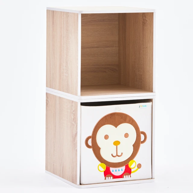 【MyTolek 童樂可】積木櫃-小家庭單框三件組(台灣製兒童收納書櫃 環保無毒E0板材 可堆疊)