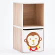 【MyTolek 童樂可】積木櫃-小家庭單框三件組(台灣製兒童收納書櫃 環保無毒E0板材 可堆疊)