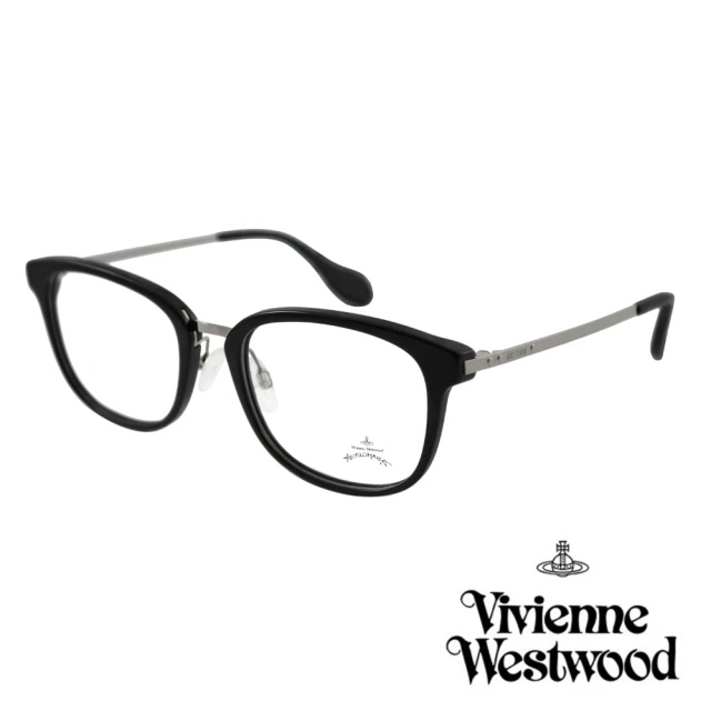 【Vivienne Westwood】英國Anglomania英倫簡約光學眼鏡(黑色 AN346M01)