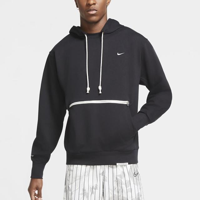 【NIKE 耐吉】上衣 男款 長袖上衣 帽T 運動 AS M NK STANDARD ISSUE PO HOOD 黑 CV0865-010