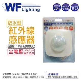 【DanceLight 舞光】2入 RP-IS1024-WO IP65 全電壓 感應距離6米 紅外線防水感應器 控制器 WF690032