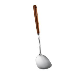 【PUSH!】廚房用品 耐高溫304不銹鋼黃花梨木手柄煎鍋鏟子廚具炒鍋(鍋鏟D303)