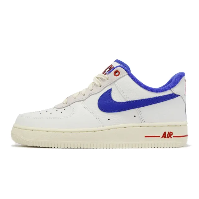 NIKE 耐吉】Wmns Air Force 1 07 LX 女鞋白藍紅Command Force 奶油底