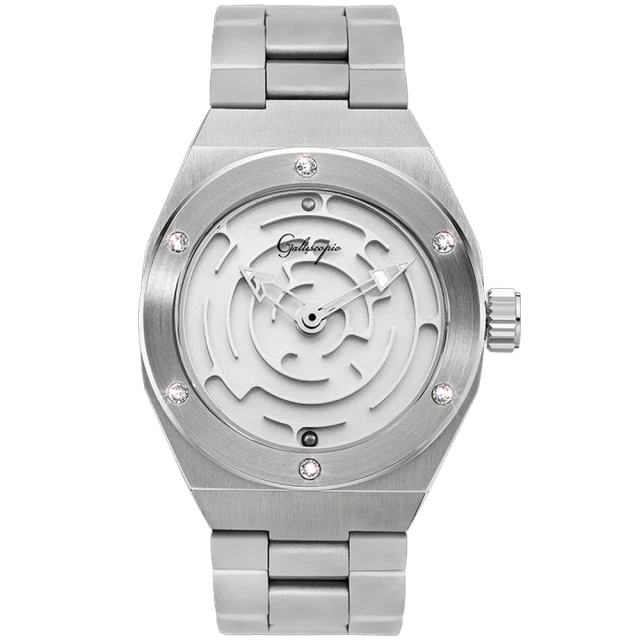 【Galtiscopio 迦堤】迷宮系列 尋迷時空 時尚腕錶 / 53mm 母親節 禮物(MZSSS001SS)