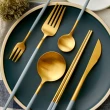 【邸家 DEJA】歐風六件套餐具組-莫蘭迪灰(餐刀、餐叉、餐勺、筷子、茶勺、茶叉)