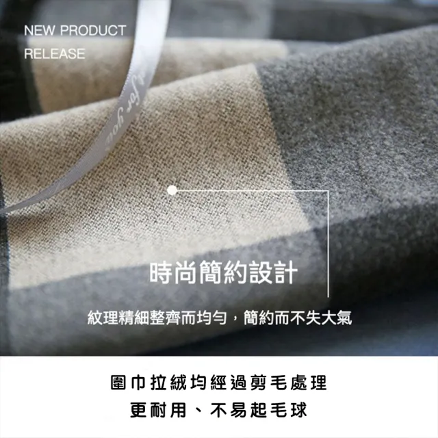 韓版保暖圍巾 格紋仿羊圍巾(圍脖 圍巾 男女適用)