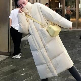 【巴黎精品】現貨+預購 真羽絨90%白鴨絨羽絨外套羽絨衣夾克(寬鬆簡約純色過膝防寒保暖女外套4色p1ah10)