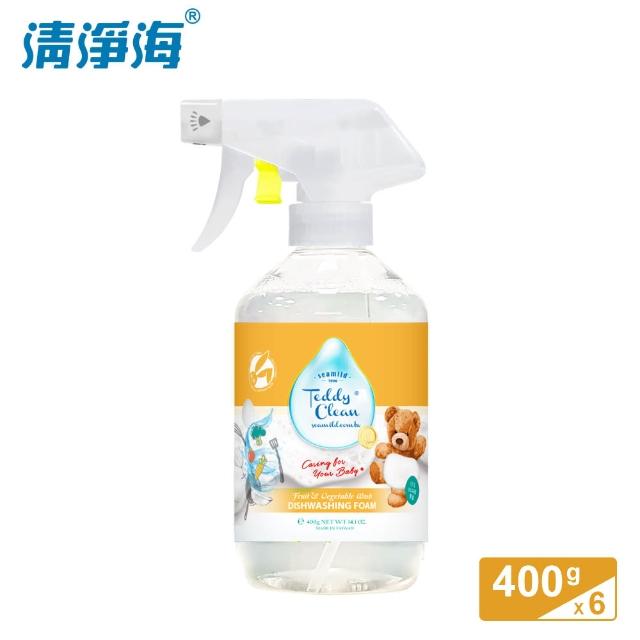 【清淨海】Teddy Clean系列極淨泡沫洗碗皂液-蘋果 400g 6入