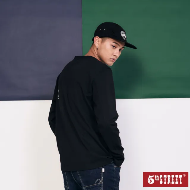 【5th STREET】男等高線圖LOGOT-黑色
