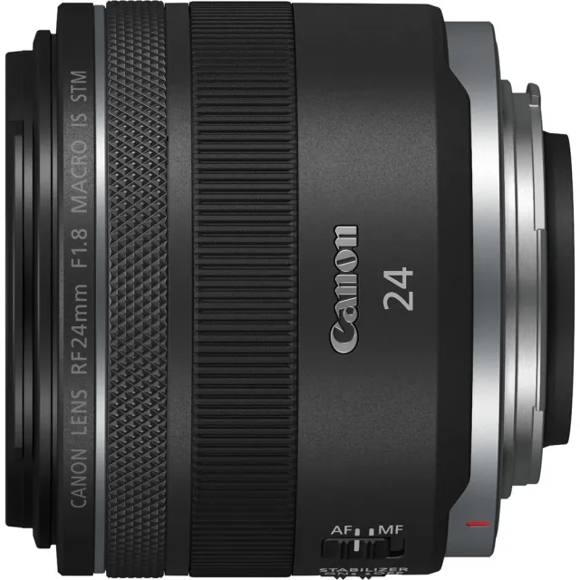 【Canon】RF 24mm F1.8 MACRO IS STM(公司貨 廣角定焦微距鏡頭 全片幅RF接環 EOS R系列鏡頭 適合VLOG)