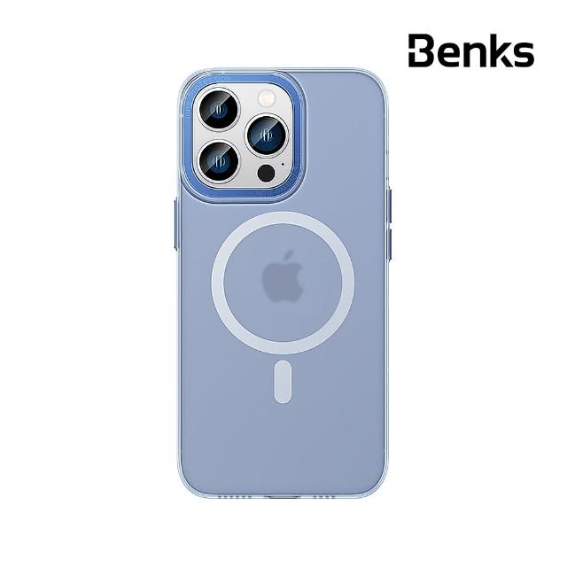 【Benks】iPhone 14 Pro 冰霧磁吸 MagSafe 手機保護殼 藍色