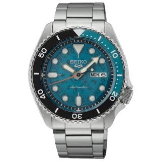 【SEIKO 精工】5 Sports 水鬼潮流運動機械錶-藍x銀/42.5mm(SRPJ45K1/4R36-13N0B)