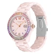 【COACH】官方授權經銷商 漾彩水晶粉陶瓷腕錶-36mm 母親節 禮物(14504020)