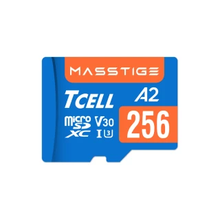 【TCELL 冠元】MASSTIGE A2 microSDXC UHS-I U3 V30 170/125MB 256GB 記憶卡