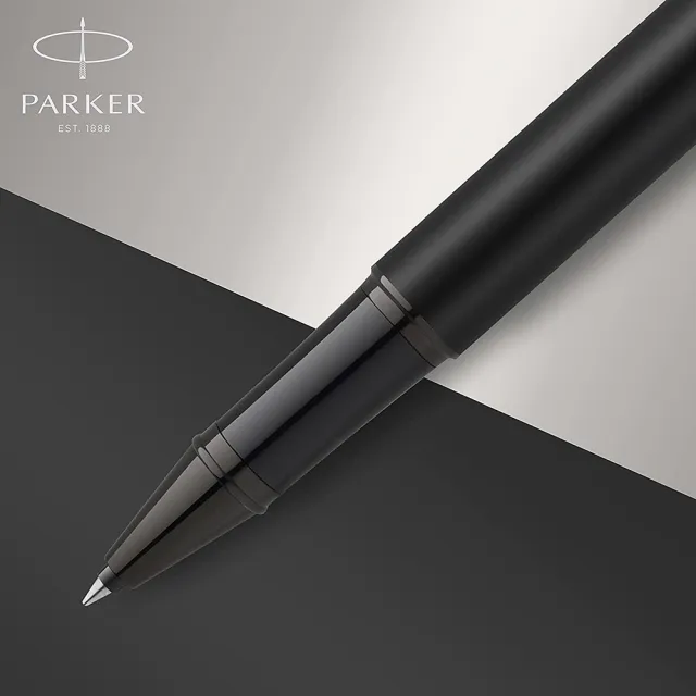 【PARKER】派克 新IM 特別款 理性黑 鋼珠筆(金屬色系)