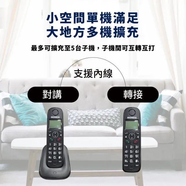 【羅蜜歐】ROMEO DECT數位無線電話(DTC-2031)