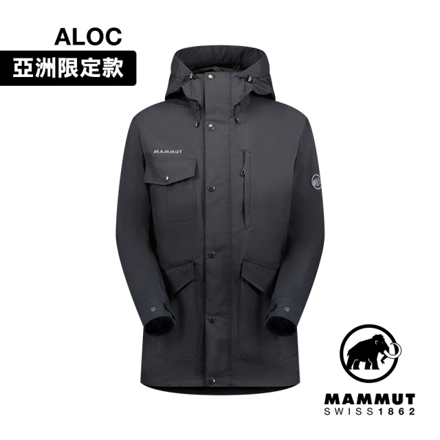 Mammut 長毛象 Mountain SO Parka AF Men 日系多口袋防水連帽外套 男款 黑色 #1011-01950