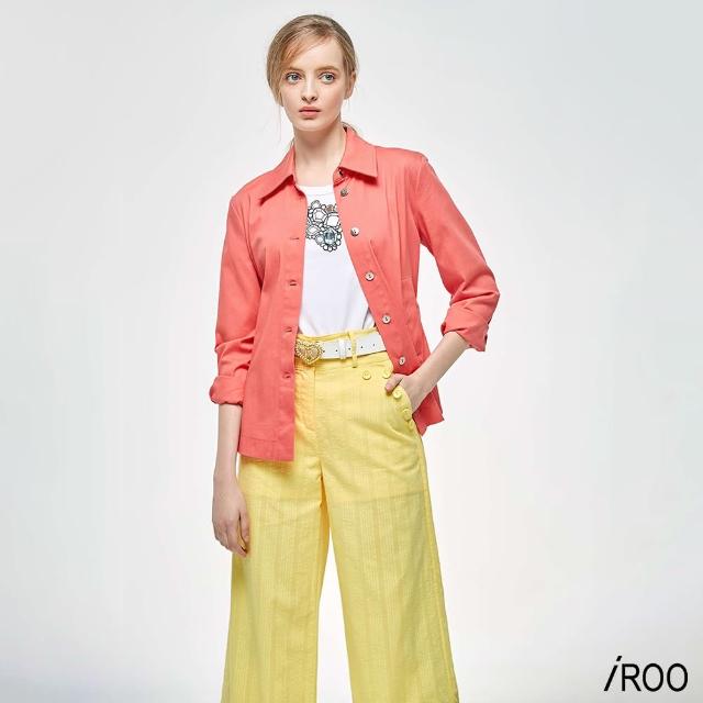【iROO】都會流行綁帶長袖外套