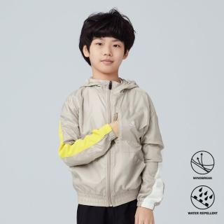 【BATIS 巴帝斯】玩色拼接風衣外套 - 男童 - 三色(防風、防潑水)