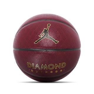 【NIKE 耐吉】籃球 Jordan Diamond 8P 紅 金 室外球 7號球 耐磨 J100825289-107