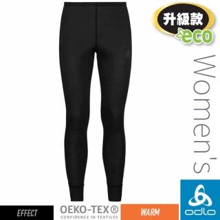【ODLO】女 ECO 升級型 EFFECT 銀離子保暖型長褲.專業機能型衛生褲(159121-15000 黑)